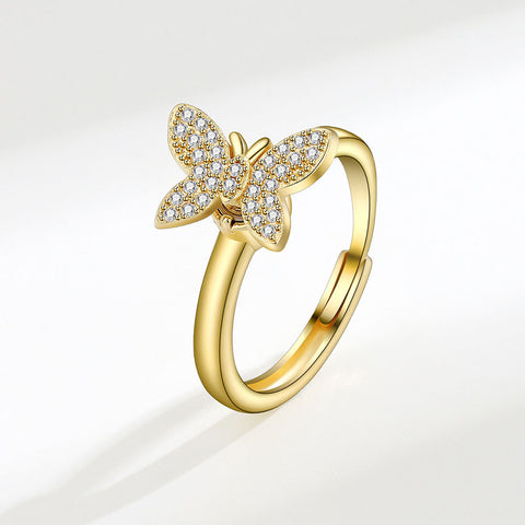 Butterfly Fidget Ring Adjustable