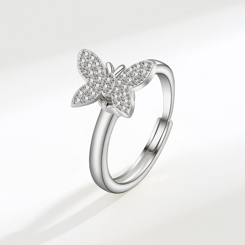 Butterfly Fidget Ring Adjustable